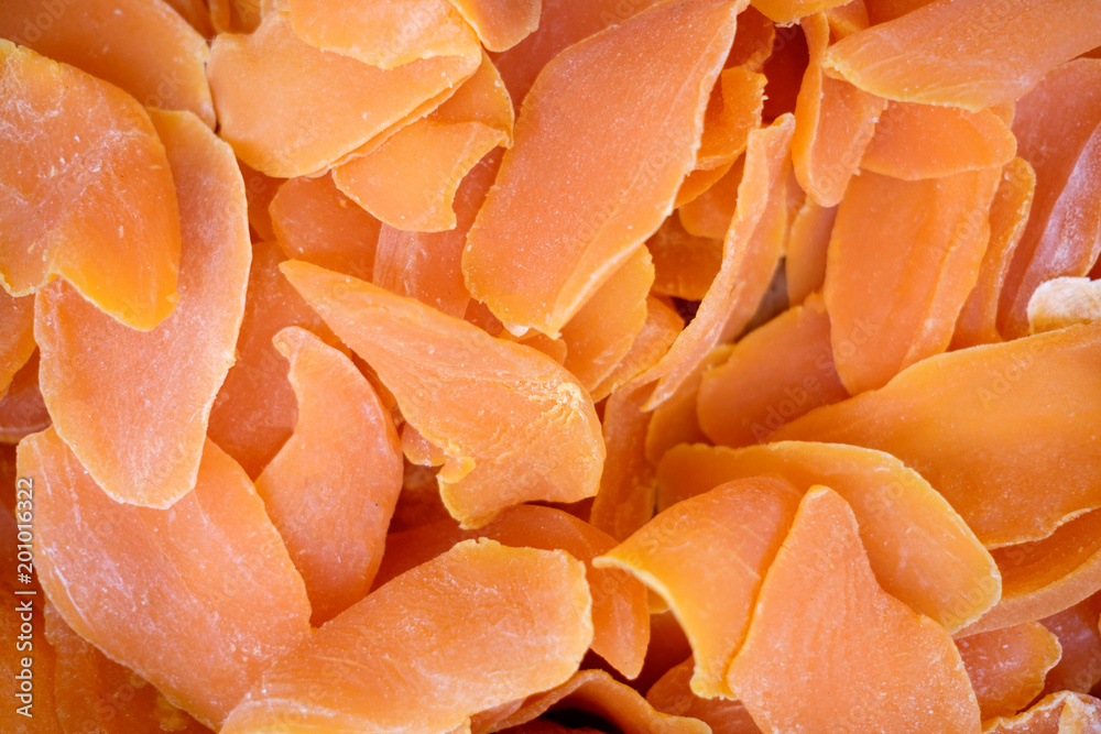 orange dried fruits background. Top view orange dried fruits background. Top view