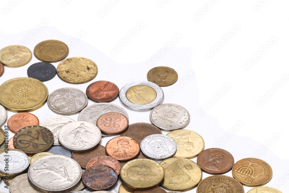 european old coins money background european old coins money background