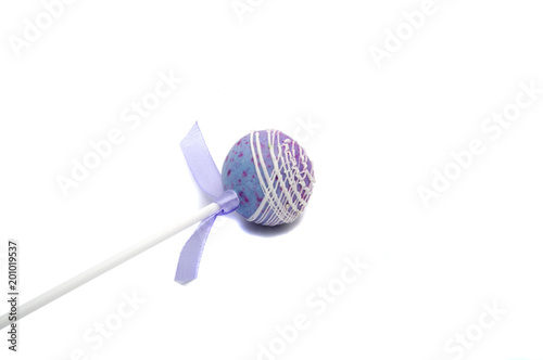 cakepop color decor on the white isolated