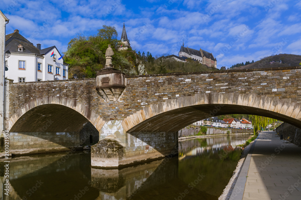 Vianden castle in Luxembourg