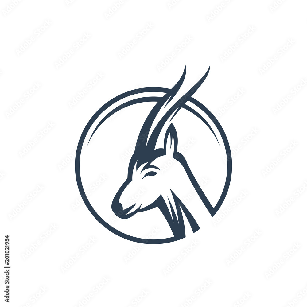 deer logo template vector