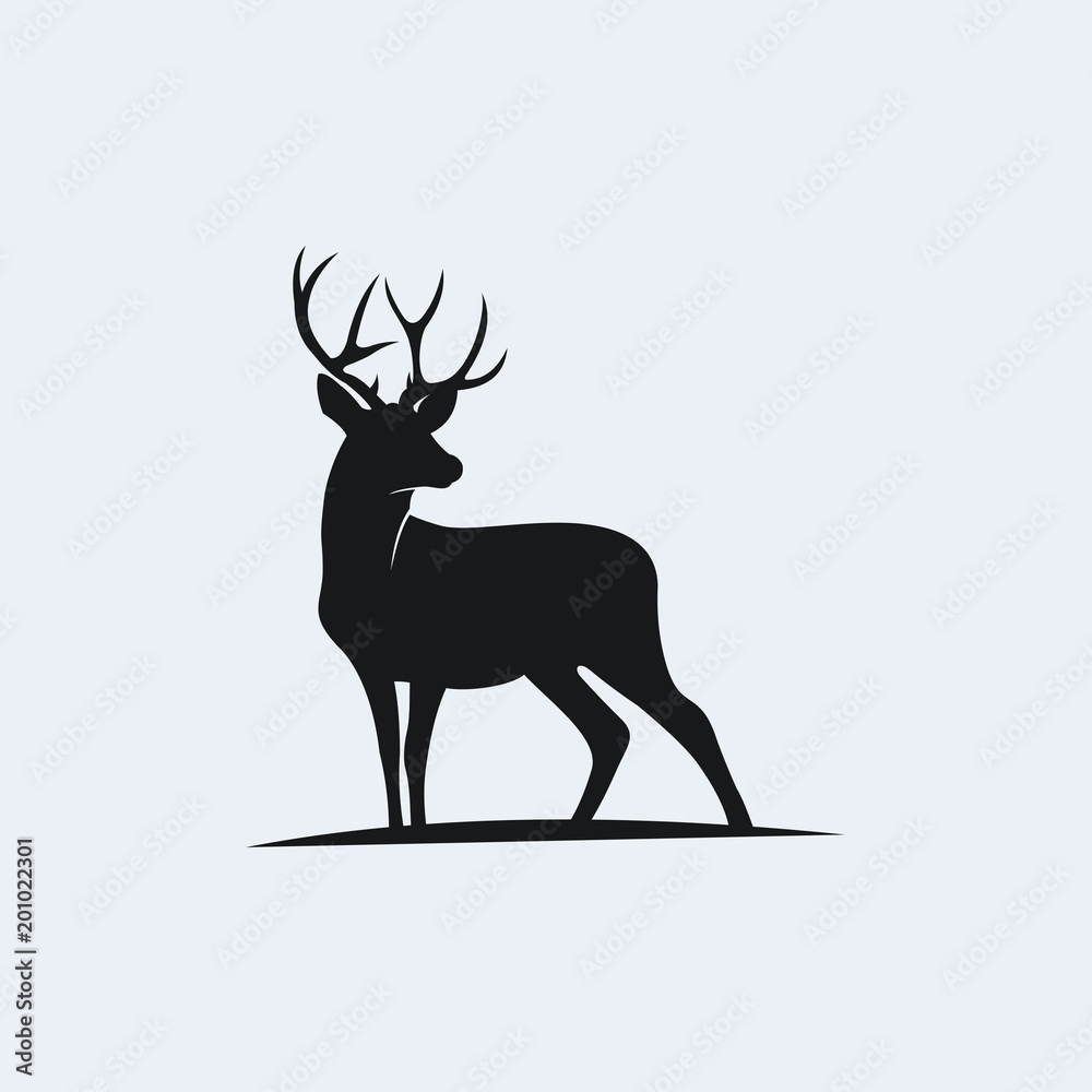 deer vector illustration Stock Vector | Adobe Stock