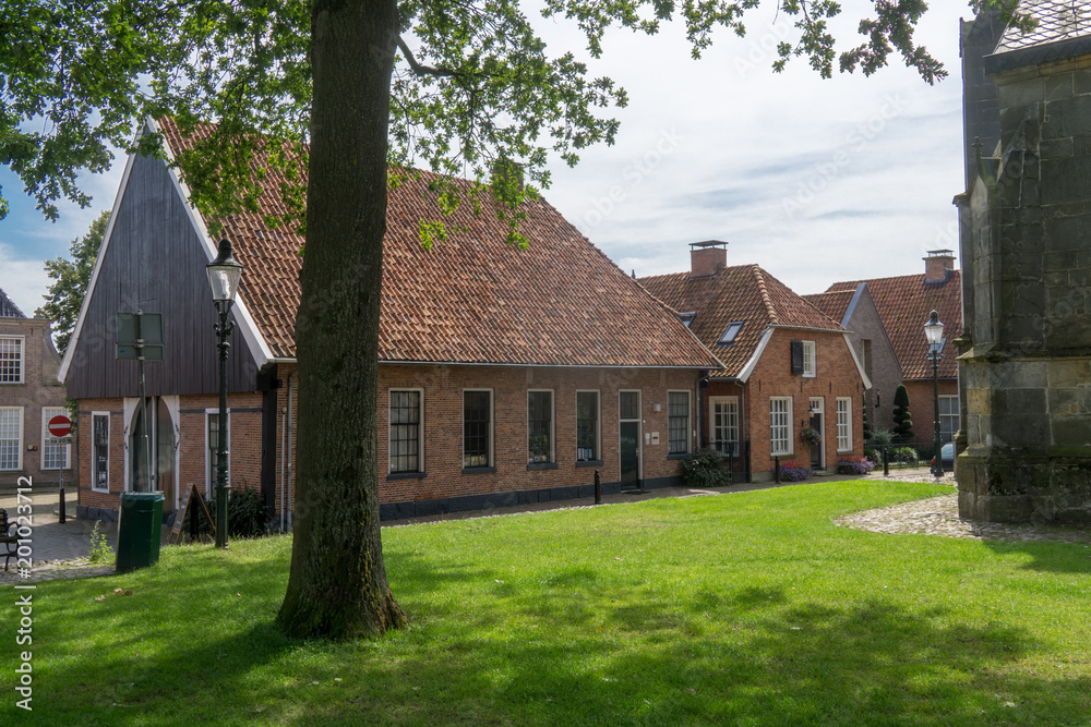Kerkplein (church square) in the city of Ootmarsum in Overijsel, NLD Kerkplein (church square) in the city of Ootmarsum in Overijsel, NLD