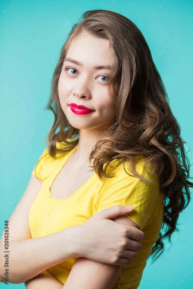 Beautiful young woman portrait. Smile Beautiful young woman portrait. Smile