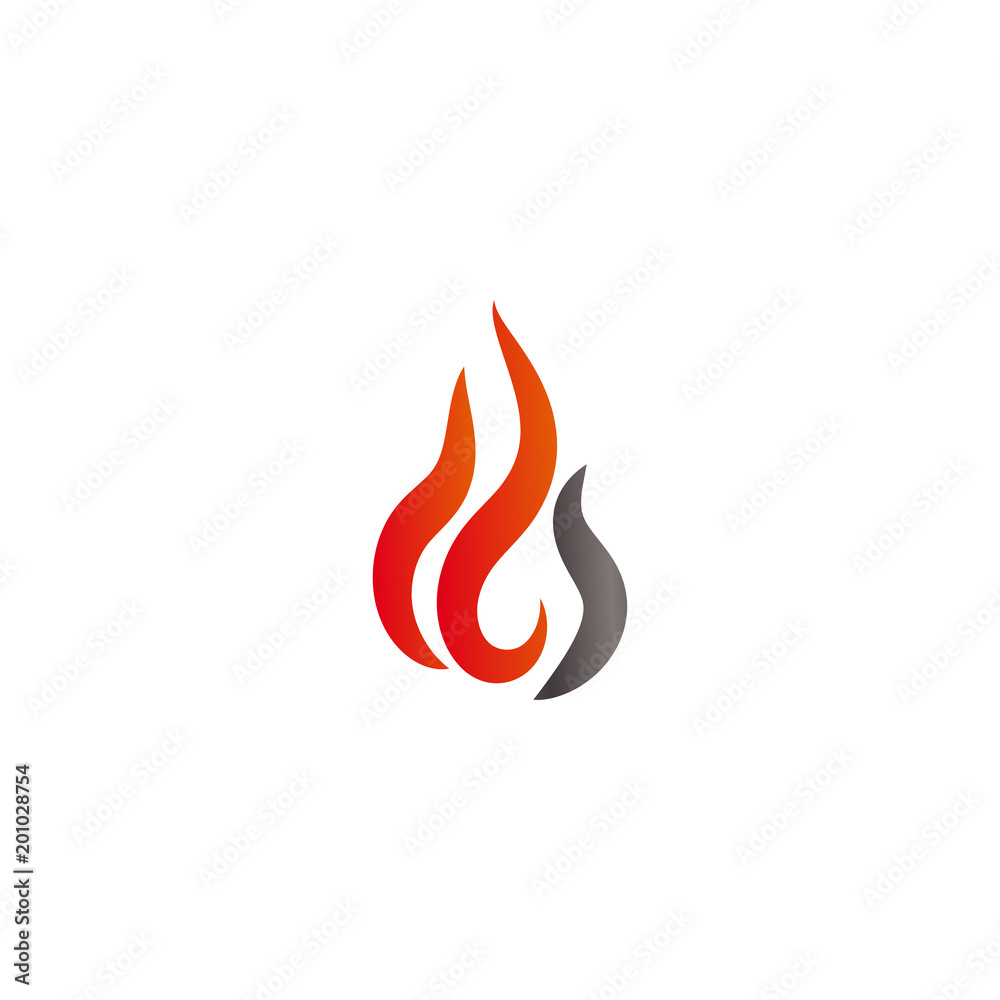 Fire and flames logo icon design template vector Fire and flames logo icon design template vector
