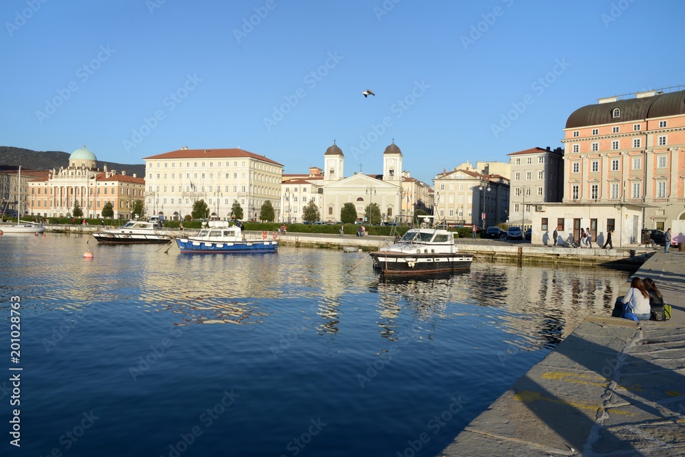 Trieste vue du môle Audace 