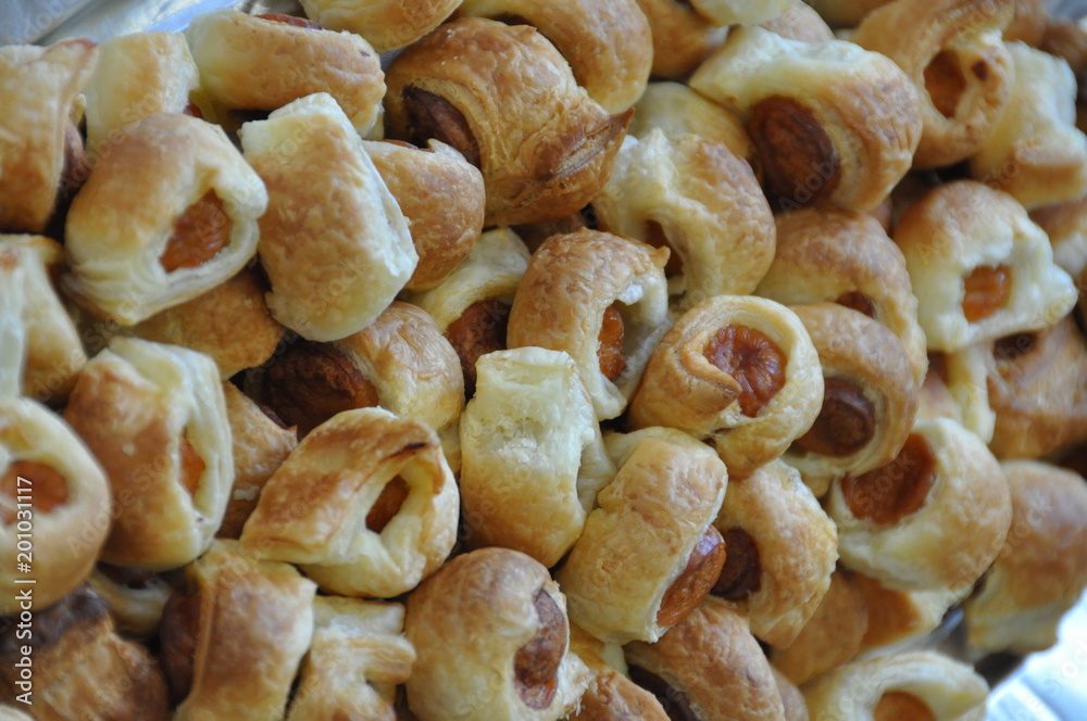 Feuilletés aux saucisses Feuilletés aux saucisses