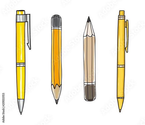 pen and pencil hand drawn cute art illustration