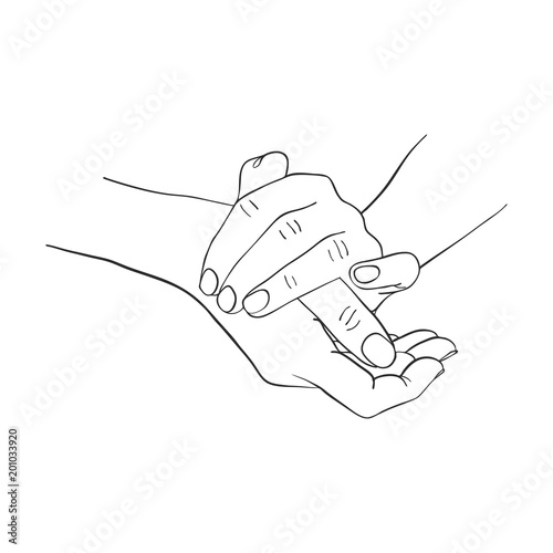 female hands applying cream