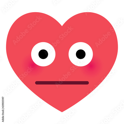 Herz Emoji peinlich berührt