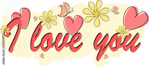 I love you - Grußkarte