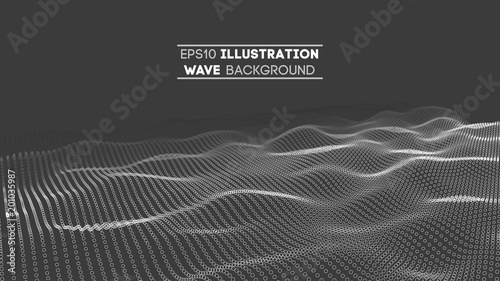 Data technology abstract futuristic illustration . Low poly shape with connecting dots and lines on dark background. 3D rendering . Big data visualization .