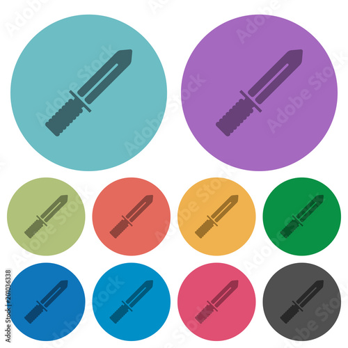 Knife color darker flat icons