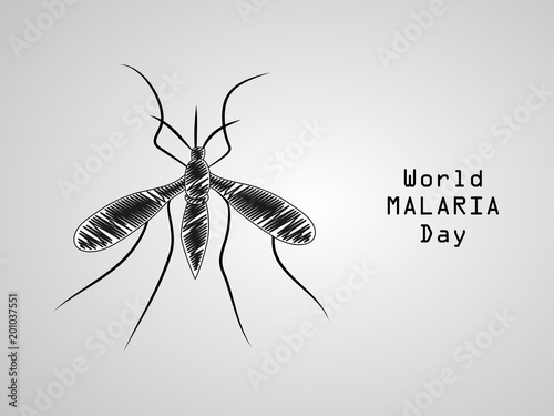 illustration of World Malaria Day background