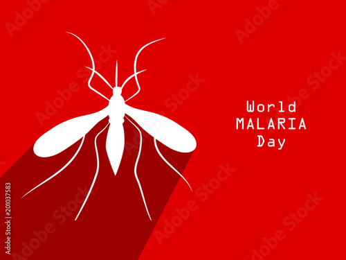 illustration of World Malaria Day background