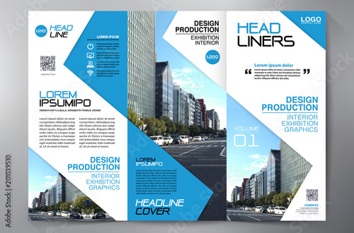 Brochure 3 fold flyer design a4 template.