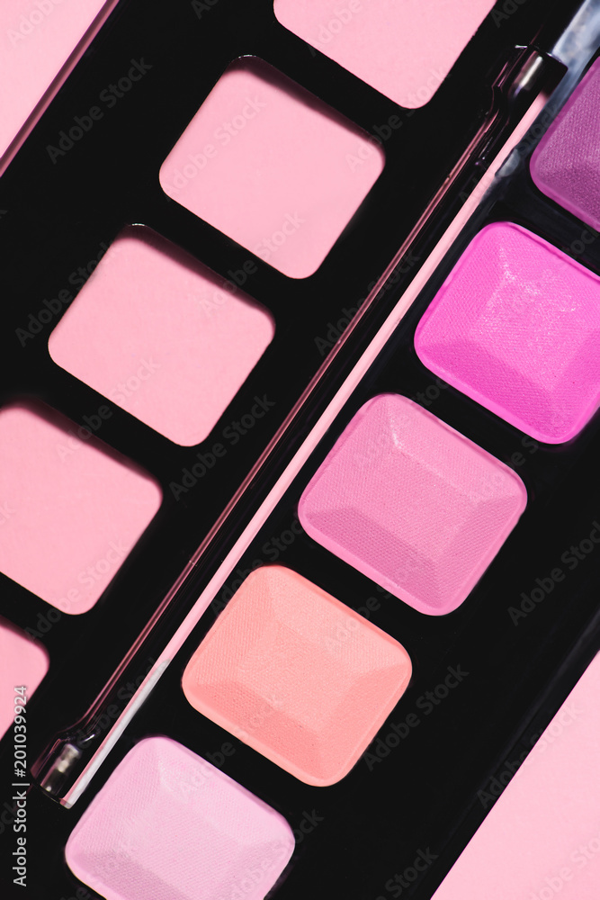 full frame shot of makeup eyeshadows palette full frame shot of makeup eyeshadows palette