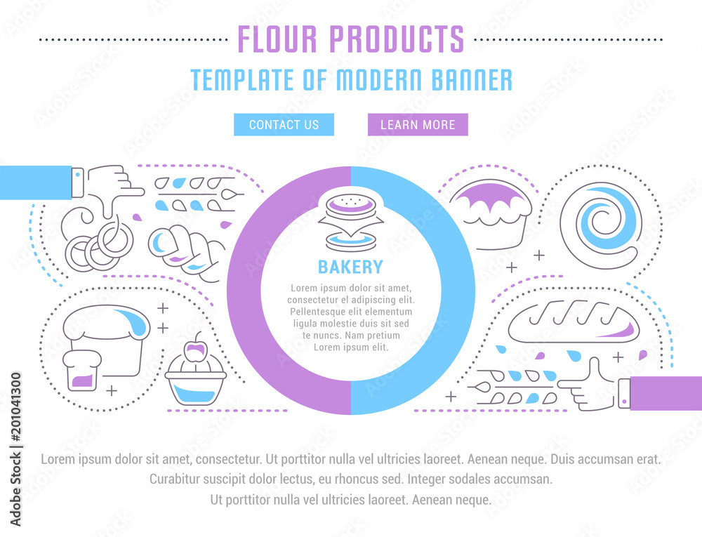 Website Banner and Landing Page of Flour Products. Website Banner and Landing Page of Flour Products.