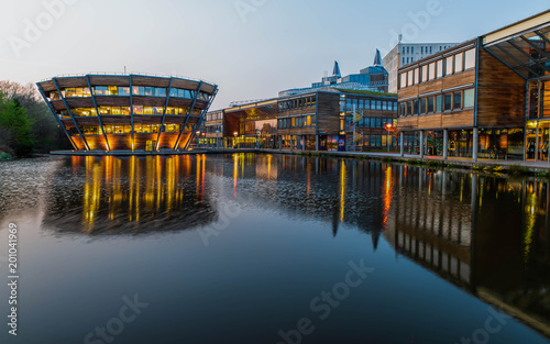 Nottingham, England - April 17, 2018: Modern building at University of Nottingham. photo