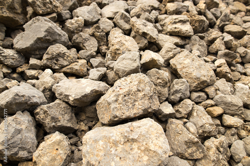Large rocks in the mountains as a background