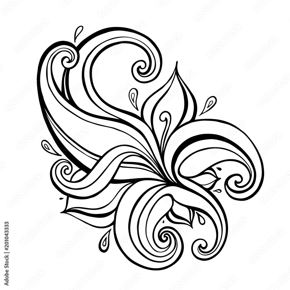 Paisley background. Hand Drawn ornament. Vector illustration Paisley background. Hand Drawn ornament. Vector illustration