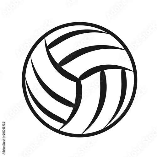 volleyball ball sports activity play competition tournament, stock vector illustration