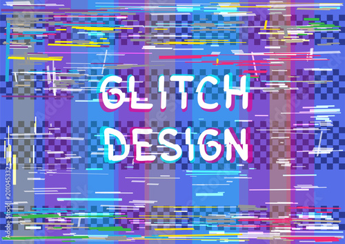 glitch color dark transparent background