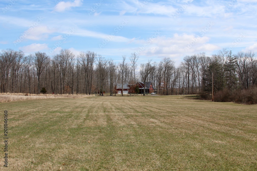 The country landscape on a bright sunny spring day. The country landscape on a bright sunny spring day.