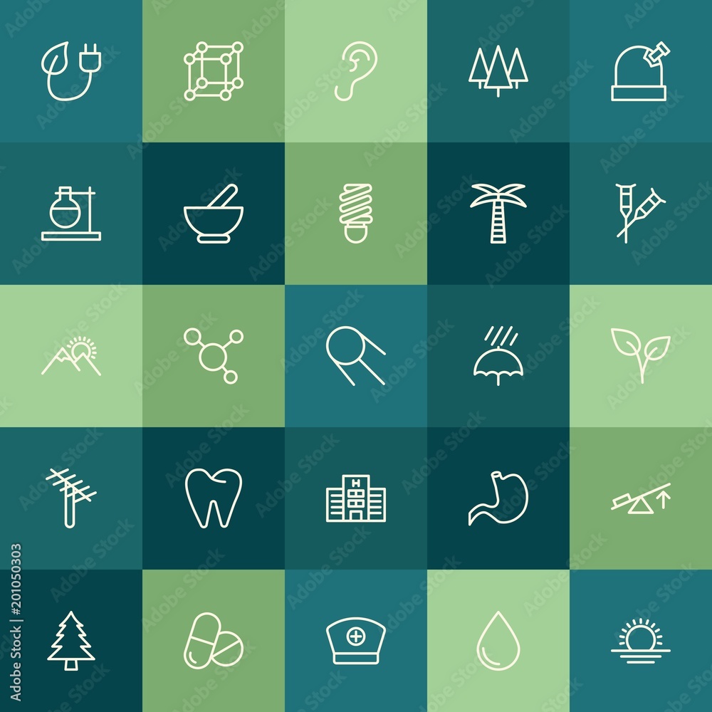 Modern Simple Set of health, science, nature Vector outline Icons. ..Contains such Icons as background, save, wood, medical, lever and more on green background. Fully Editable. Pixel Perfect. Modern Simple Set of health, science, nature Vector outline Icons. ..Contains such Icons as background, save, wood, medical, lever and more on green background. Fully Editable. Pixel Perfect.