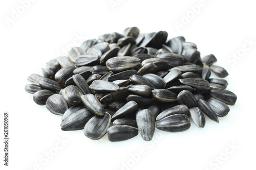 Pile of sunflower seeds.