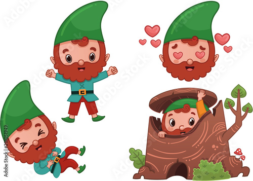Vector Forest Gnome Character Page 2