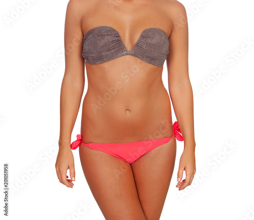 Nice female body with bikini