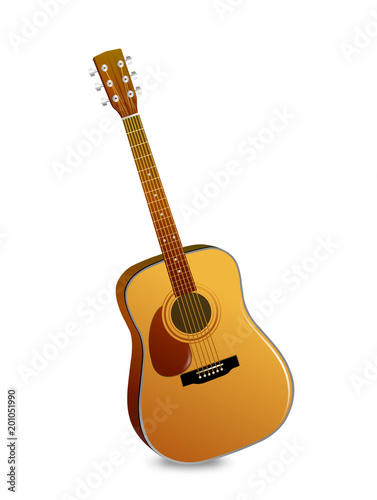 Vector classical guitar.