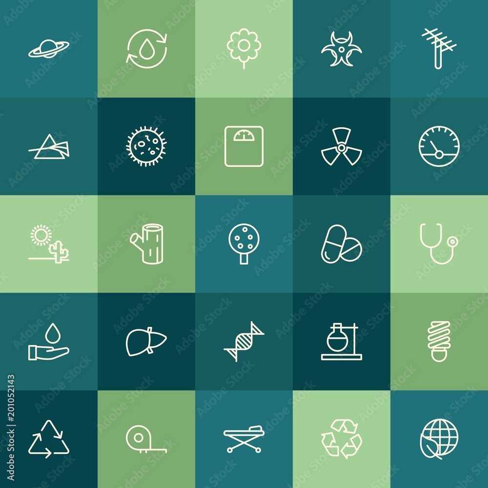 Modern Simple Set of health, science, nature Vector outline Icons. ..Contains such Icons as bulb, astronomy, spring, electricity, meter and more on green background. Fully Editable. Pixel Perfect. Modern Simple Set of health, science, nature Vector outline Icons. ..Contains such Icons as bulb, astronomy, spring, electricity, meter and more on green background. Fully Editable. Pixel Perfect.
