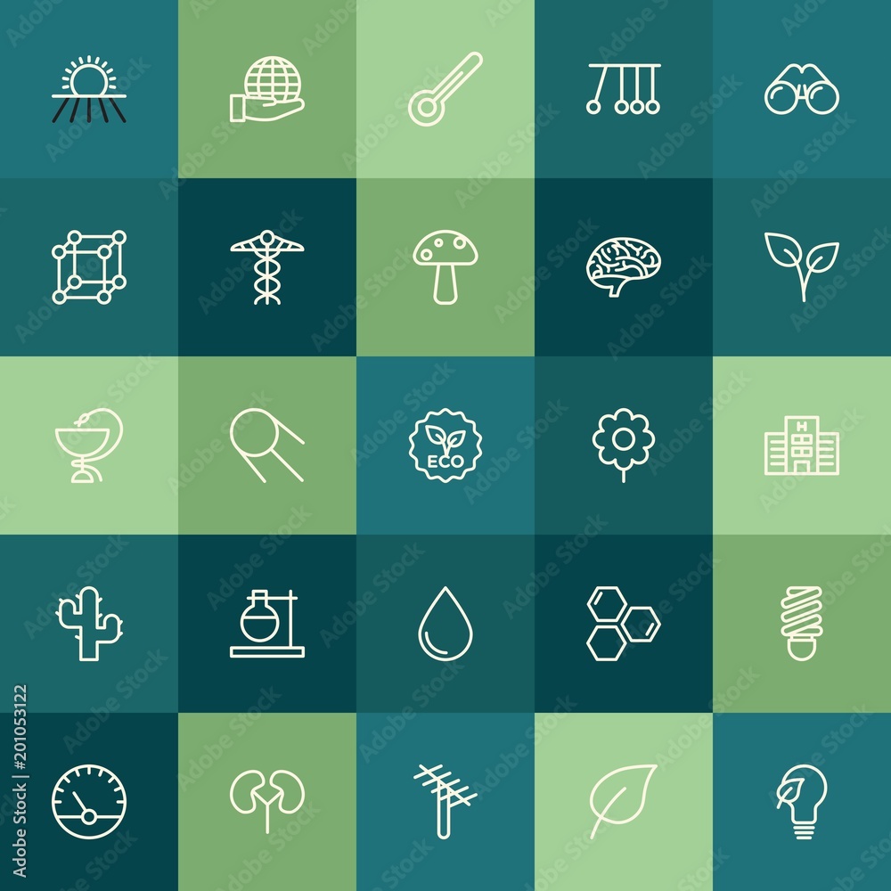 Modern Simple Set of health, science, nature Vector outline Icons. ..Contains such Icons as technology, equipment, agriculture, molecule and more on green background. Fully Editable. Pixel Perfect. Modern Simple Set of health, science, nature Vector outline Icons. ..Contains such Icons as technology, equipment, agriculture, molecule and more on green background. Fully Editable. Pixel Perfect.