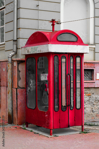 Fotografie Call box - Red telephone box