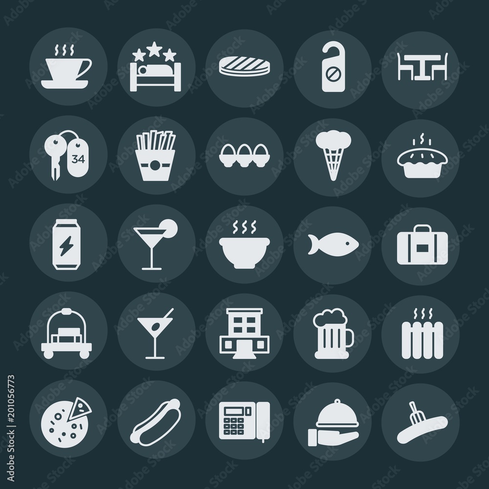 Modern Simple Set of food, hotel, drinks Vector fill Icons. ..Contains such Icons as coffee, door, hot, set, cheese, closeup, meal and more on dark background. Fully Editable. Pixel Perfect. Modern Simple Set of food, hotel, drinks Vector fill Icons. ..Contains such Icons as coffee, door, hot, set, cheese, closeup, meal and more on dark background. Fully Editable. Pixel Perfect.