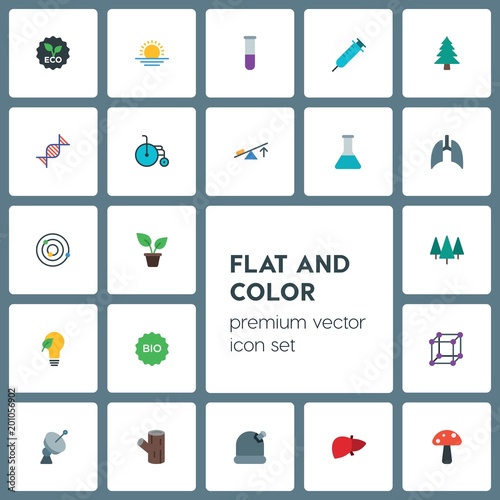 Modern Simple Set of health, science, nature Vector flat Icons. ..Contains such Icons as  texture,  design, wood,  liver,  research,  antenna and more on grey background. Fully Editable. Pixel Perfect