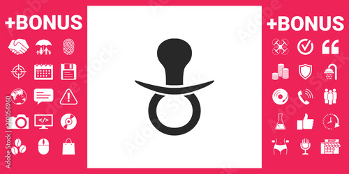  Baby pacifier icon