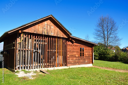Wooden shed in some rural area of Croatia.    © voddol