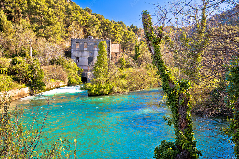 Naklejka premium Jadro river source near Solin view