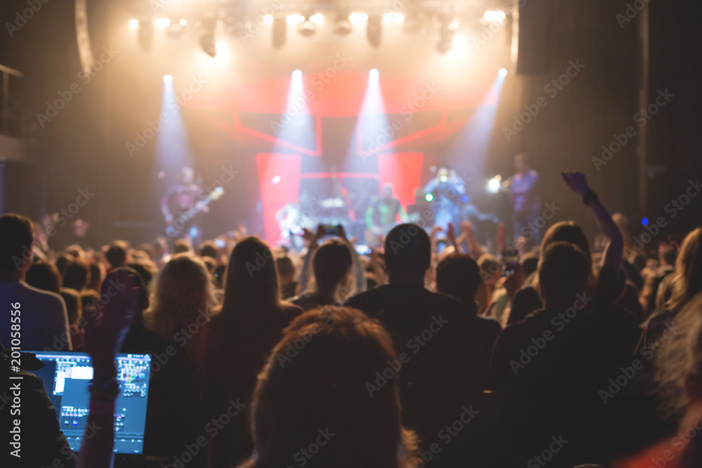 custom made wallpaper toronto digitalThe audience watching the concert on stage.