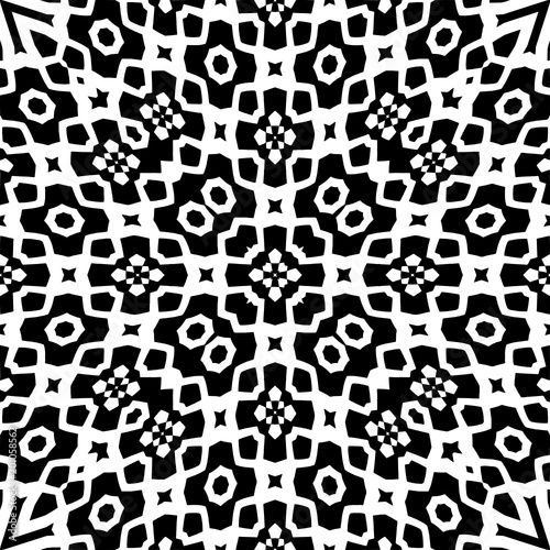 Decorative pattern in a black - white colors