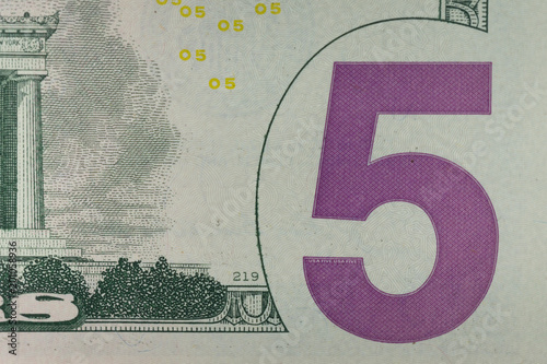 5dollar bill , logo