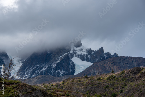 Fototapeta Naklejka Na Ścianę i Meble -  Glacier in the Patagonia Mountains