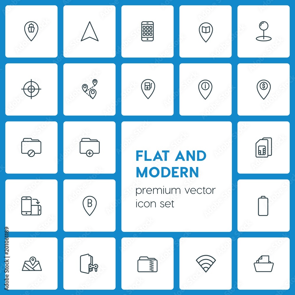Modern Simple Set of location, folder, mobile Vector outline Icons. ..Contains such Icons as direction, travel, paper, icon, no, vector and more on dark background. Fully Editable. Pixel Perfect Modern Simple Set of location, folder, mobile Vector outline Icons. ..Contains such Icons as direction, travel, paper, icon, no, vector and more on dark background. Fully Editable. Pixel Perfect