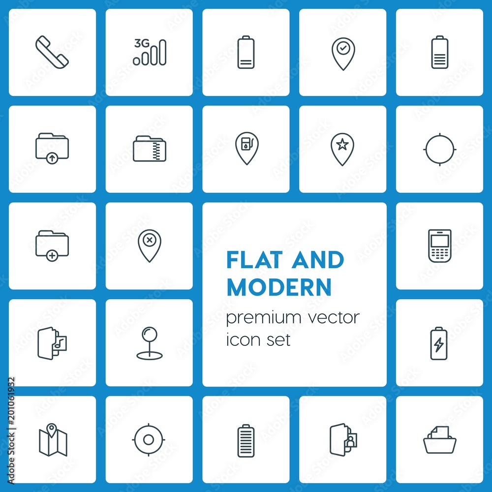 Modern Simple Set of location, folder, mobile Vector outline Icons. ..Contains such Icons as marketing, location, zip, vector, gas, map and more on dark background. Fully Editable. Pixel Perfect Modern Simple Set of location, folder, mobile Vector outline Icons. ..Contains such Icons as marketing, location, zip, vector, gas, map and more on dark background. Fully Editable. Pixel Perfect