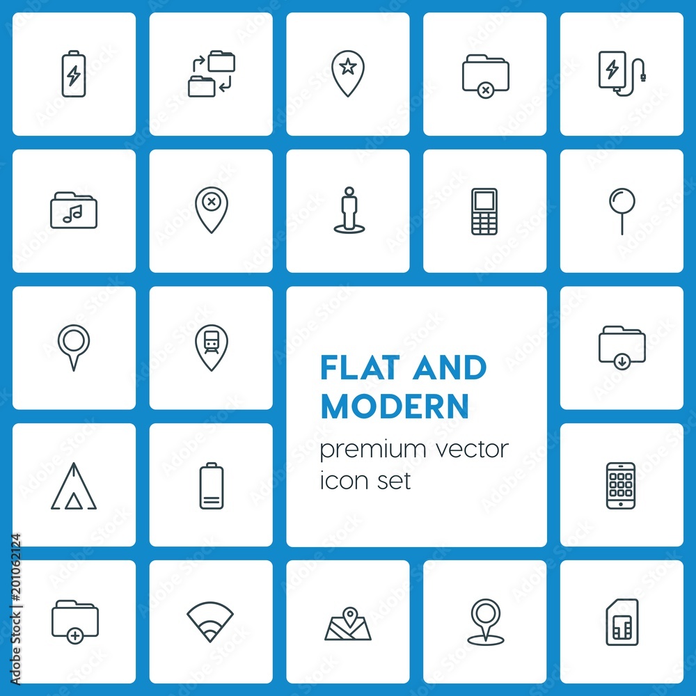 Modern Simple Set of location, folder, mobile Vector outline Icons. ..Contains such Icons as card, change, business, document, map, cell and more on dark background. Fully Editable. Pixel Perfect Modern Simple Set of location, folder, mobile Vector outline Icons. ..Contains such Icons as card, change, business, document, map, cell and more on dark background. Fully Editable. Pixel Perfect