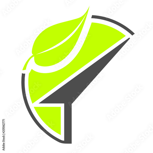 maison écologique logo vecteur
