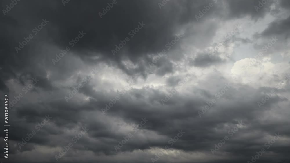 Dark storm clouds are moving
